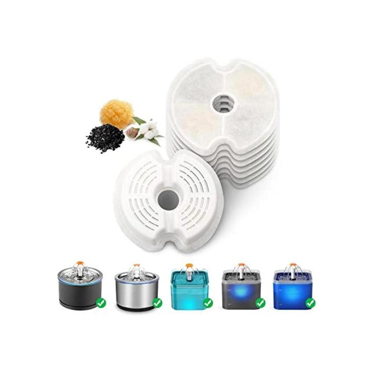 NautyPaws Filtros de fuente de agua para gatos 8 paquetes
