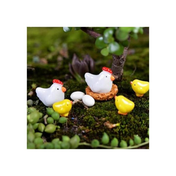 Hiawbon Pollo retro en miniatura de madera para gallinero