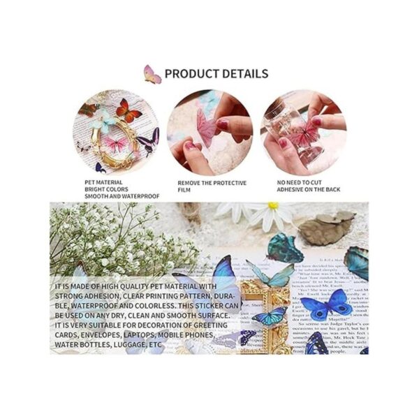 Juego de 320 calcomanías de mariposas con insectos de_2