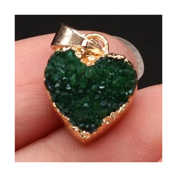 LHJ 6 piezas de piedra natural de ágata druzy forma de