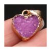 LHJ 6 piezas de piedra natural de ágata druzy forma de