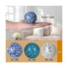 Juego de 6 bolas decorativas 2.4 in mosaico de cristal_2