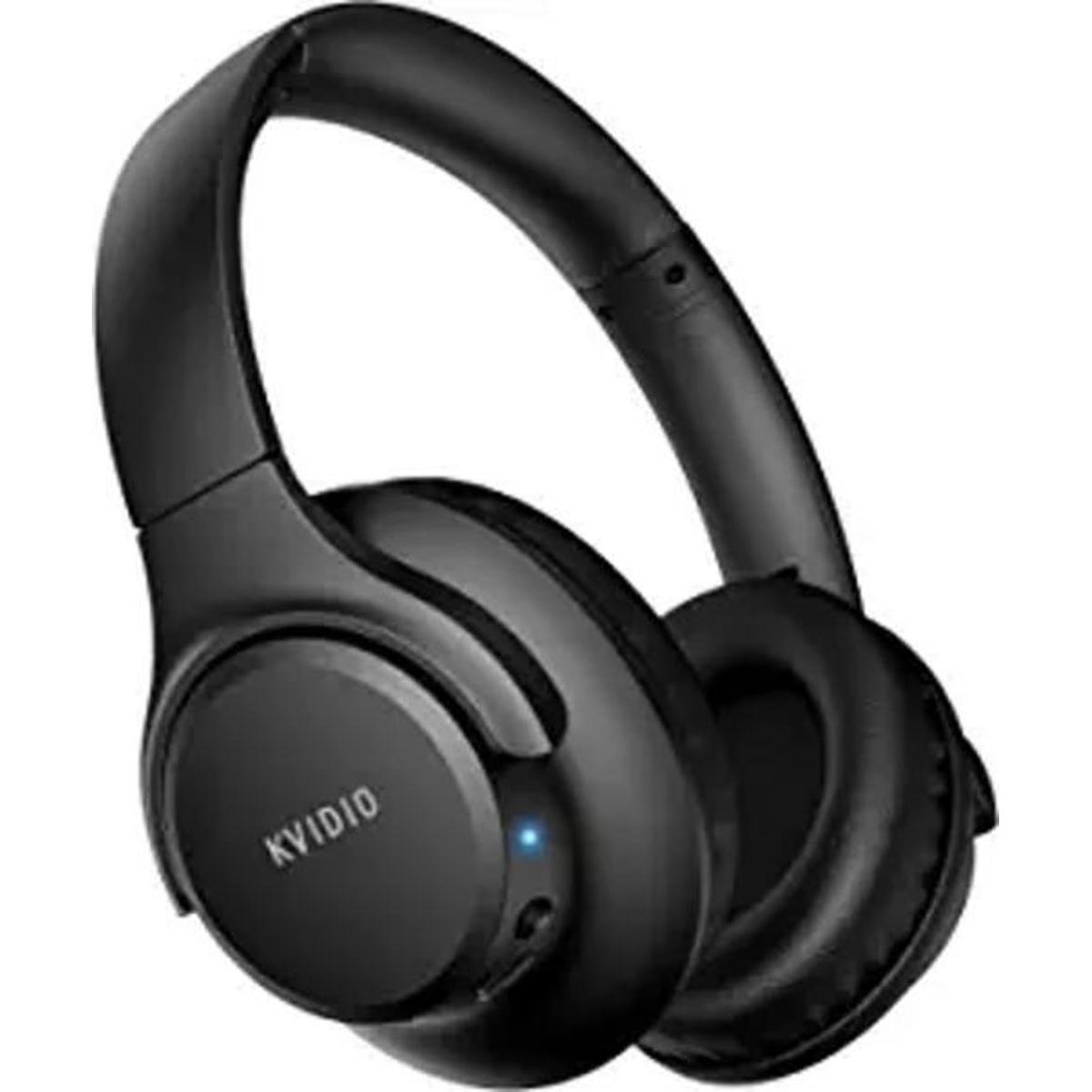 KVIDIO Auriculares Bluetooth sobre la oreja 55 horas de
