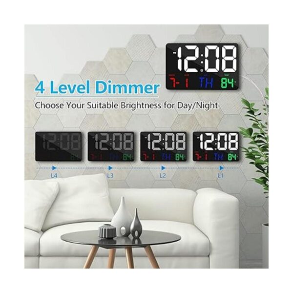 Amgico Reloj de pared digital reloj digital de 11.4_3