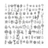 Juego de 110 dijes colgantes de cristal cuentas colgantes