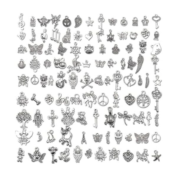 Juego de 110 dijes colgantes de cristal cuentas colgantes