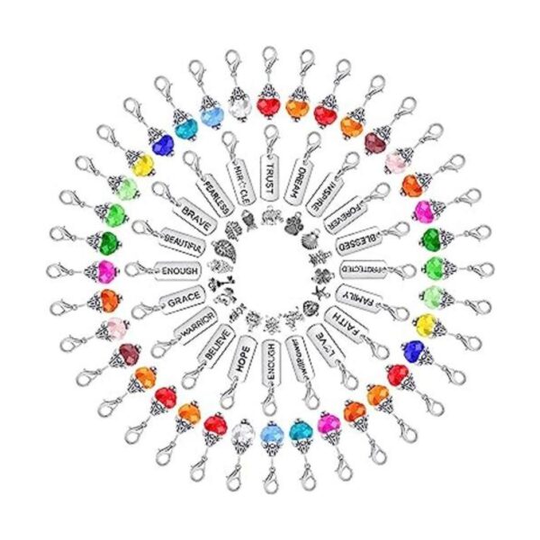 Juego de 110 dijes colgantes de cristal cuentas colgantes