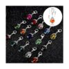 Juego de 110 dijes colgantes de cristal cuentas colgantes