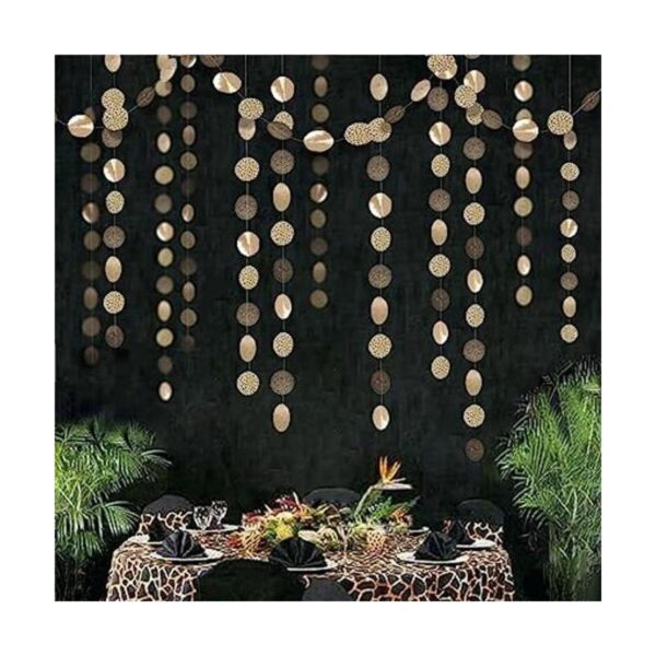 Guirnalda de fiesta temática de leopardo para decoración