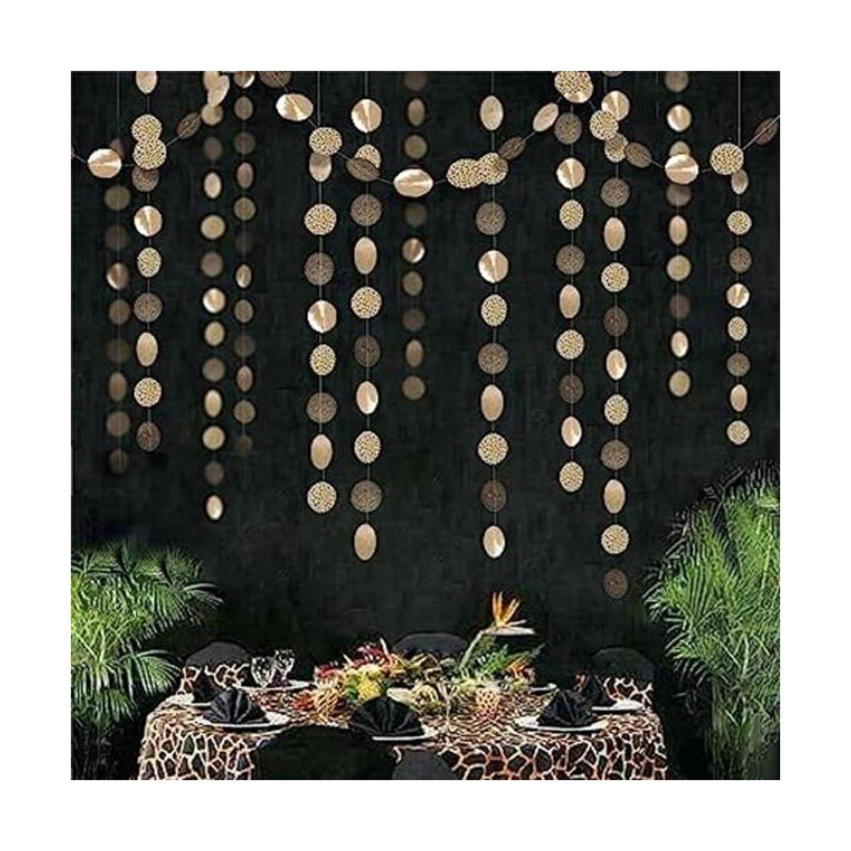 Guirnalda de fiesta temática de leopardo para decoración