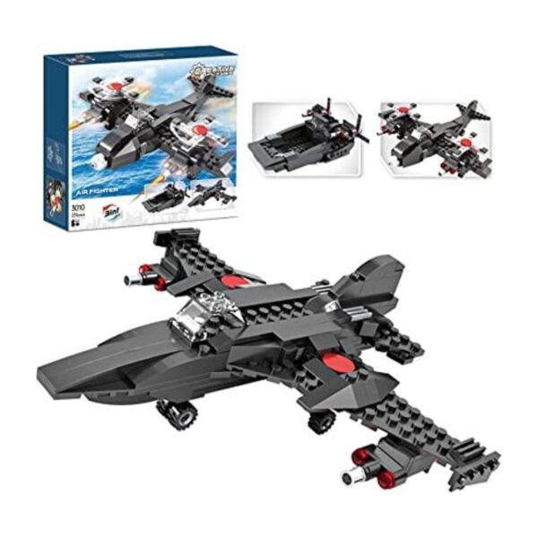 Juegos de construcción de avión de combate 3 en 1 kit de_1