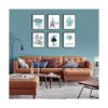 HoozGee Glam Juego de 6 impresiones artísticas de pared_6