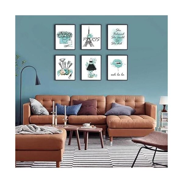 HoozGee Glam Juego de 6 impresiones artísticas de pared_6