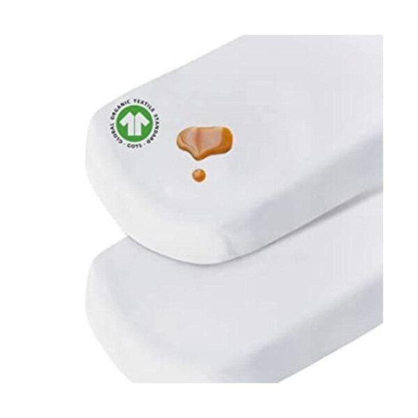 Juego de 2 sábanas bajeras impermeables de algodón_1
