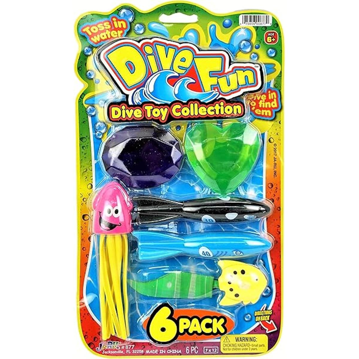 JARU Paquete de colección de buceo 6 juguetes de buceo