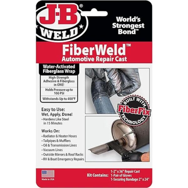 JB Weld FiberWeld Fundición de reparación de automóviles_1