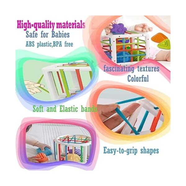 MINGKIDS Montessori Juguetes para niños de 1 año cubo_6
