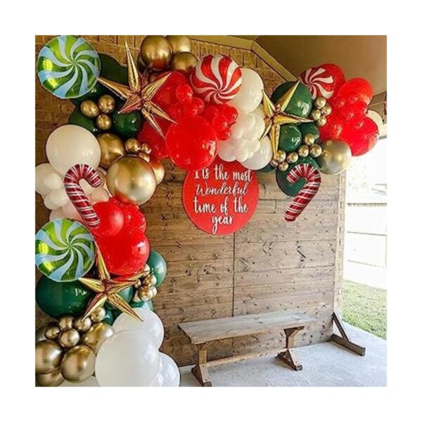 Kit de guirnalda de globos de Navidad con globos de papel