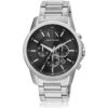 Armani Exchange Reloj de vestir cronógrafo de acero_4