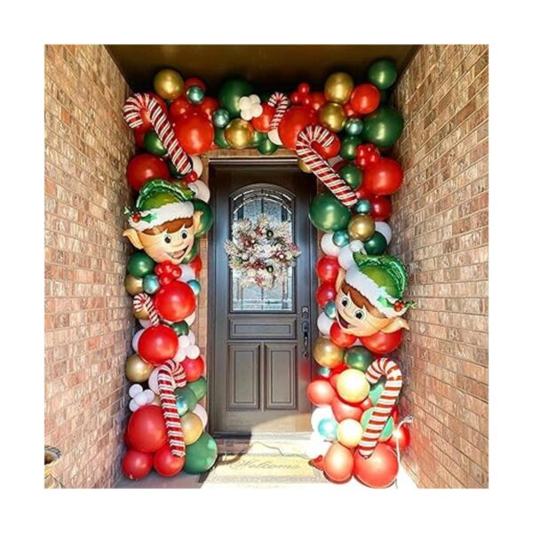 Kit de guirnalda de globos de Navidad con globos de papel