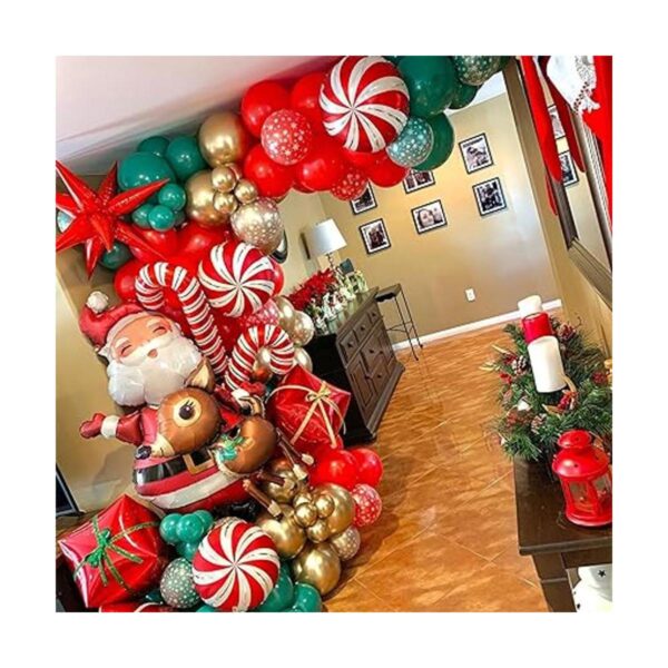 Kit de guirnalda de globos de Navidad con globos de papel