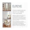 Elrene Home Fashions Mantel de copo de nieve navideño de