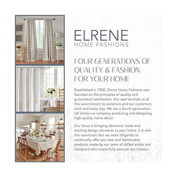 Elrene Home Fashions Mantel de copo de nieve navideño de