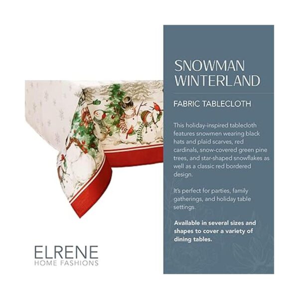Elrene Home Fashions Mantel de copo de nieve navideño de