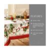 Elrene Home Fashions Mantel de copo de nieve navideño de