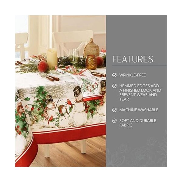 Elrene Home Fashions Mantel de copo de nieve navideño de