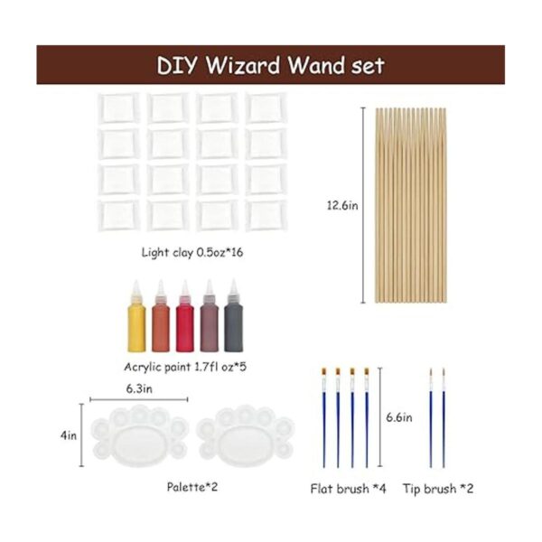 Kit de fabricación de varita mágica de mago juego de_6