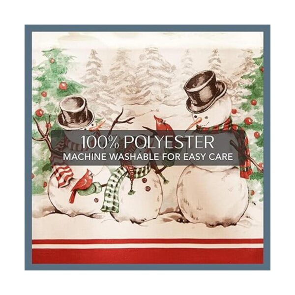 Elrene Home Fashions Mantel de copo de nieve navideño de