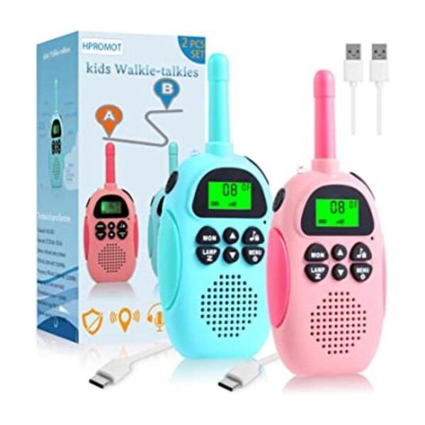 HPROMOT Walkie Talkies para niños paquete de 2 walkie_1