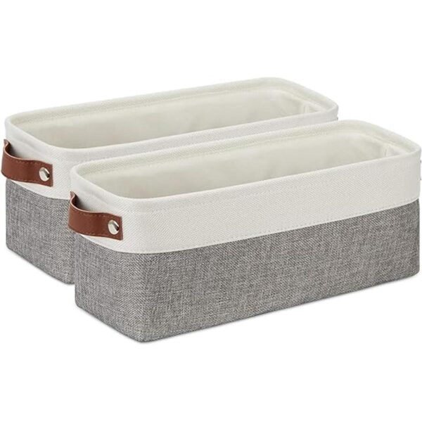 DULLEMELO Cestas de almacenamiento pequeñas de 15 x 6 x