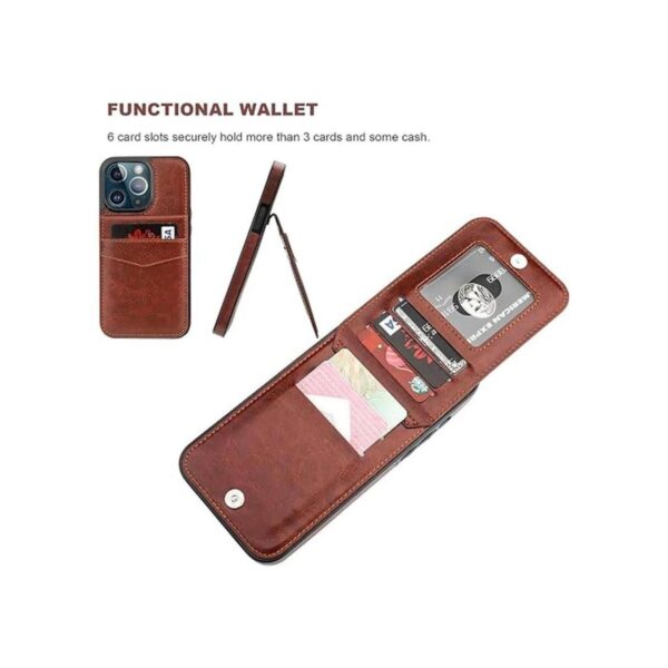 KIHUWEY Funda compatible con iPhone 13 Pro Max con soporte_4