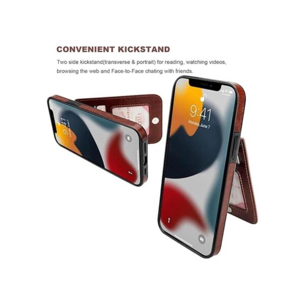 KIHUWEY Funda compatible con iPhone 13 Pro Max con soporte_5