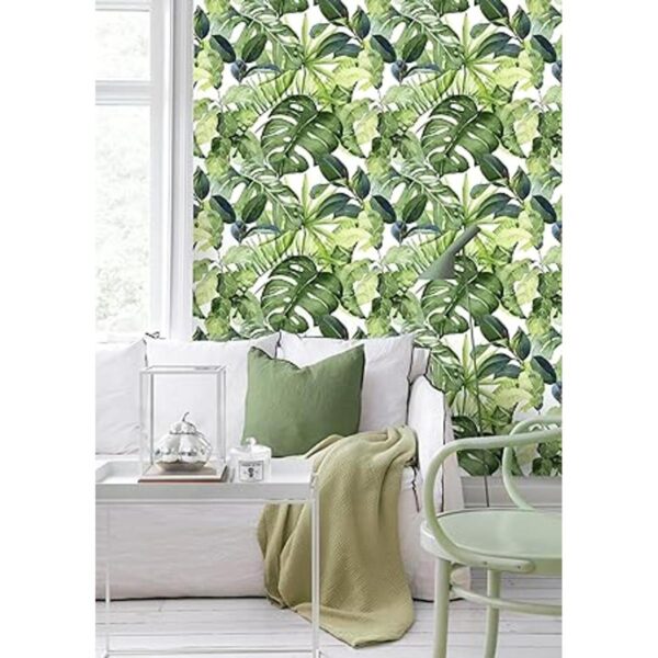 HaokHome 93143 Papel tapiz tropical para despegar y_2