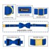 Maca Bates Collar y correa para perro ajustable azul y