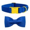 Maca Bates Collar y correa para perro ajustable azul y