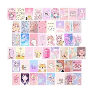 Juego de 50 piezas de collage de pared de anime Kawai_1