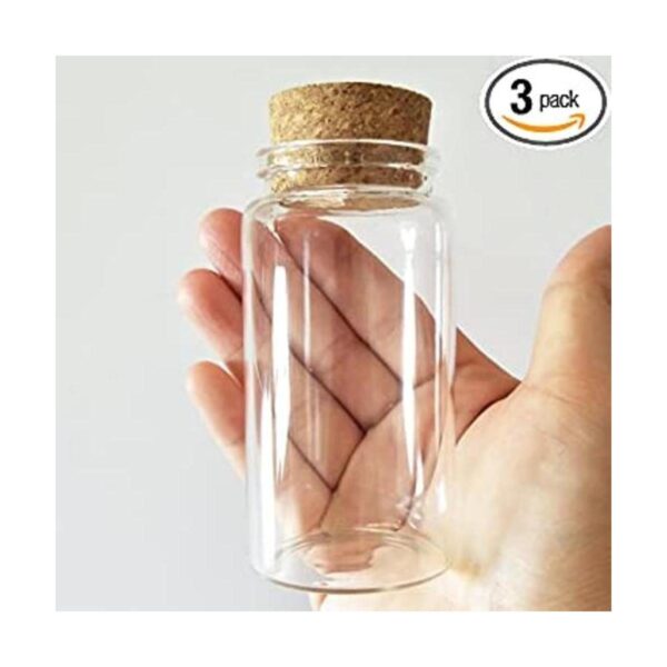 Luo House 3 frascos de vidrio pequeños de 3.4 fl oz_1