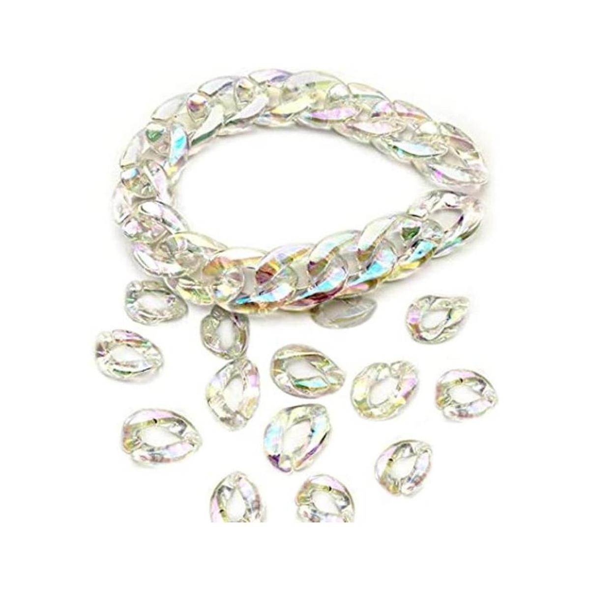 Anillos de enlace acrílicos Conbay 100 unidades de