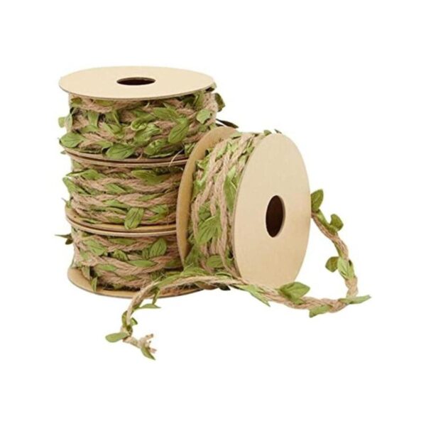 4 rollos de cinta de arpillera para decoración de fiesta