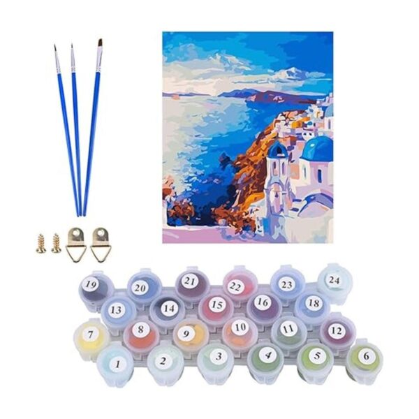 Karyees Santorini Kit de pintura por números para