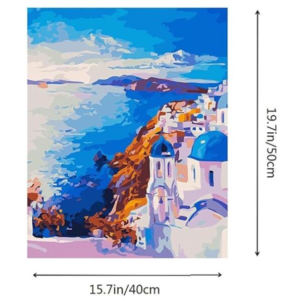 Karyees Santorini Kit de pintura por números para