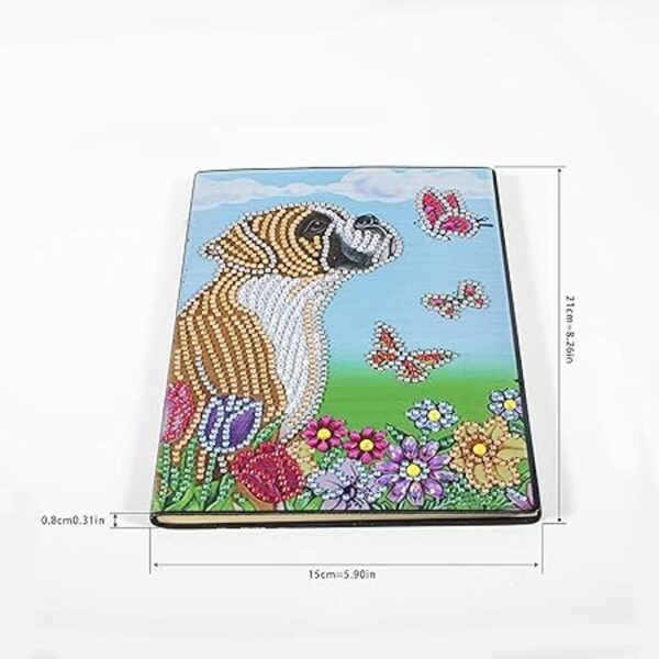 Kit de cuaderno de pintura de diamantes 5D cubierta de
