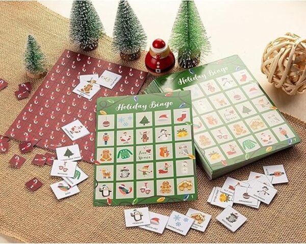 Juego de bingo de Navidad Juego de 36 suministros de_3