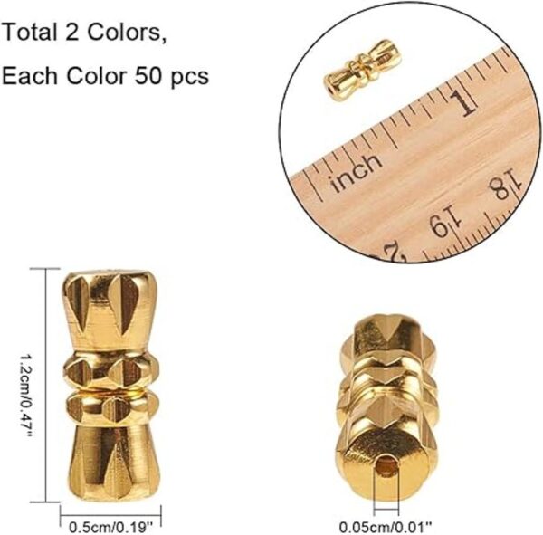 PandaHall 100 juegos de broches de tornillo de barril para