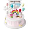 MOVINPE Kit de decoración de pastel de unicornio con_5