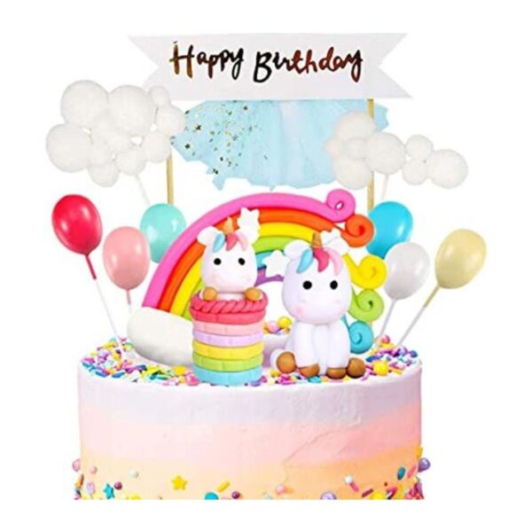 MOVINPE Kit de decoración de pastel de unicornio con_1